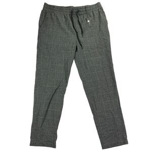 Natori Mens Dogen Glen Plaid Drawstring Pajama Pants Gray XL